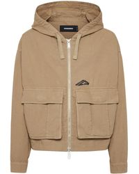 DSquared² - Logo-Print Hooded Jacket - Lyst