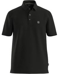 BOSS - Mercerised-Cotton Polo Shirt With Double B Monogram - Lyst