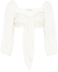 Philosophy Di Lorenzo Serafini - Top Met Gedrapeerd Detail - Lyst