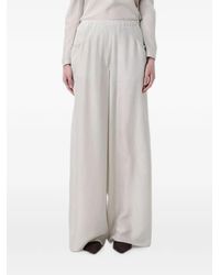 Ter Et Bantine - Silk Wide-Leg Trousers - Lyst