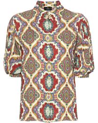 Etro - Graphic-print Cady Blouse - Lyst