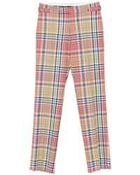 Vivienne Westwood - Plaid Trousers With Tailored Fit And Side Adjusters - Lyst