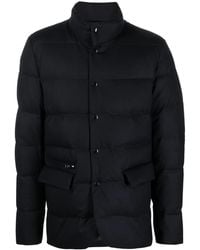 Woolrich - High-Neck Snap-Fastening Padded Jacket - Lyst