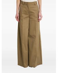 Thelatest - Pleated Wide-Leg Trousers - Lyst