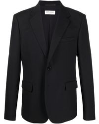 Saint Laurent - Fitted Single-breasted Blazer - Lyst