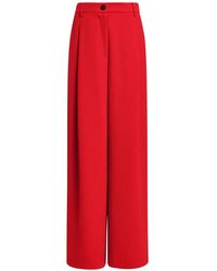 Essentiel Antwerp - Kelsea Pleated Wide-Leg Trousers - Lyst