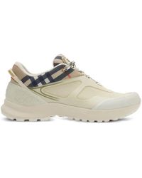 Burberry - Check And Mesh Discover Sneakers​ - Lyst