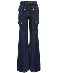 Zimmermann - Luna Utility Denim Jeans - Lyst