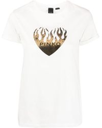 Pinko - Logo-print T-shirt - Lyst