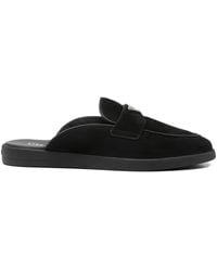 Prada - Mules À Plaque Logo - Lyst