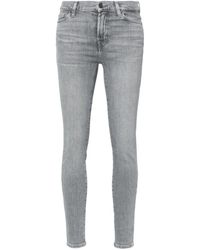 7 For All Mankind - Jeans skinny HW a vita alta - Lyst