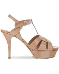 Saint Laurent - 105Mm Tribute Platform Sandals - Lyst