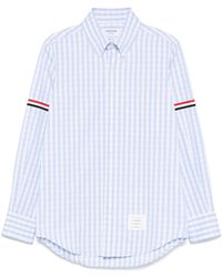 Thom Browne - Gingham-Check Poplin Shirt - Lyst