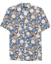 Brian Dales - Floral-Print Short-Sleeve Shirt - Lyst