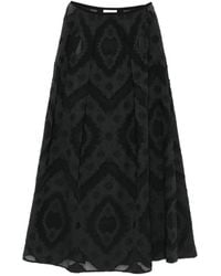 Agnona - Jacquard Long A-Line Skirt - Lyst