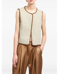 Giorgio Armani - Quilted Silk Vest - Lyst