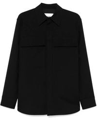 Jil Sander - Hemdjacke Aus Wolle - Lyst