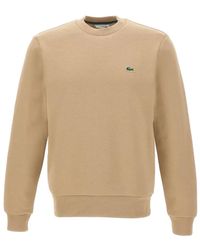 Lacoste - Logo-Patch Crew-Neck Sweatshirt - Lyst