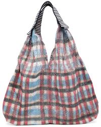 Epice - Udaipur S Striped-Handle Check Shoulder Bag - Lyst