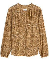 Isabel Marant - Sally Long-Sleeve Printed Blouse - Lyst
