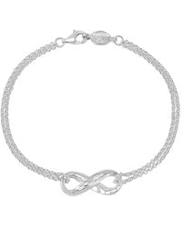 Dower & Hall - Entwined Infinity Double-Chain Bracelet - Lyst