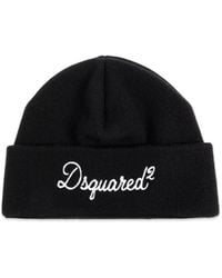 DSquared² - Logo-Embroidered Beanie Hat - Lyst