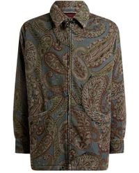 Etro - Paisley-Print Corduroy Jacket - Lyst
