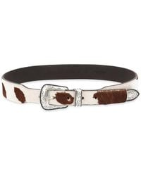AMISH - Ceinture À Boucle D'Inspiration Western - Lyst