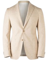 BOSS - Textured Single Breasted Blazer - Lyst