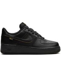 Nike - Air Force 1 '07 "black/university Gold" Sneakers - Lyst