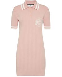 Philipp Plein - Ribbed-Knit Polo Dress - Lyst