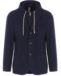 Eleventy - Jacke mit Kapuze - Lyst