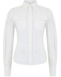 Alberta Ferretti - Flap-Pocket Fitted Shirt - Lyst