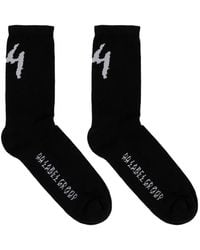 44 Label Group - Logo-Intarsia Ribbed-Knit Socks - Lyst