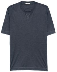 Panicale - Cross-Stitch Detail Round-Neck T-Shirt - Lyst