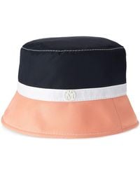Maison Michel - Axel Striped Bucket Hat - Lyst