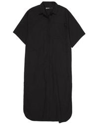 Bimba Y Lola - Embroidered-Back Shirt Dress - Lyst