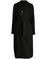 Yohji Yamamoto - Trenchcoat Met Ceintuur - Lyst