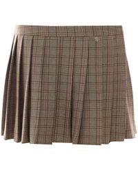 Aniye By - Cleo Pleated Prince Of Wales Mini Skirt - Lyst