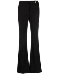 Versace - Medusa-plaque Flared Trousers - Lyst