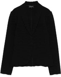 Emporio Armani - Veste Boutonnée À Coupe Crop - Lyst