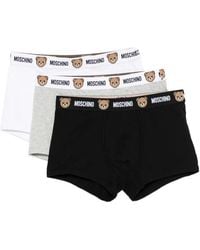 Moschino - Drie Boxershorts Met Logoband - Lyst