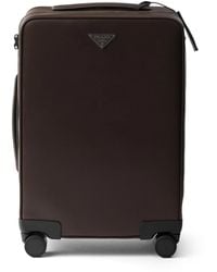 Prada - Saffiano Leather Trolley - Lyst
