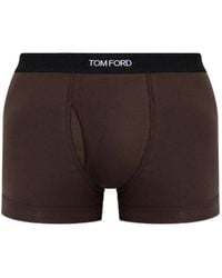 Tom Ford - Shorts Mit Logo-Bund - Lyst