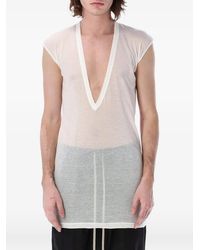 Rick Owens - V-Neck Sleeveless T-Shirt - Lyst