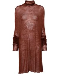 Rick Owens - Knitted Wool Dress - Lyst