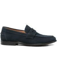SERGIO MORETTI FIRENZE - Mocassins En Daim À Entaille Penny - Lyst