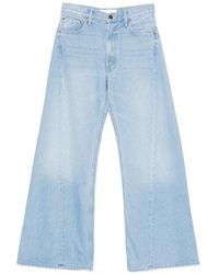Mother - Snacks Central Seam Wide Leg Jeans - Lyst