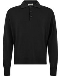 Paolo Pecora - Fine-Knit Oversized Polo Sweater - Lyst