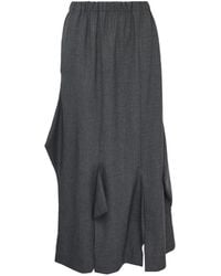 Enfold - Jupe Mi-Longue À Taille Élastiquée - Lyst